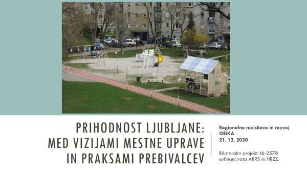 Predavanje pri predmetu Regionalne raziskave in razvoj