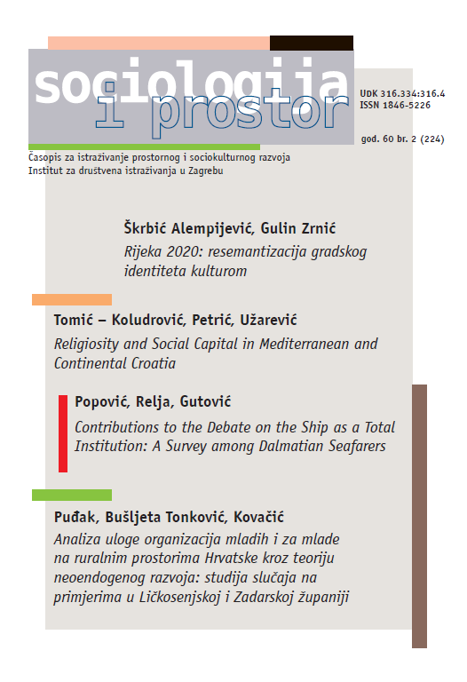 Objavljen ČLANAK “Rijeka 2020: resemantizacija gradskog identiteta kulturom”