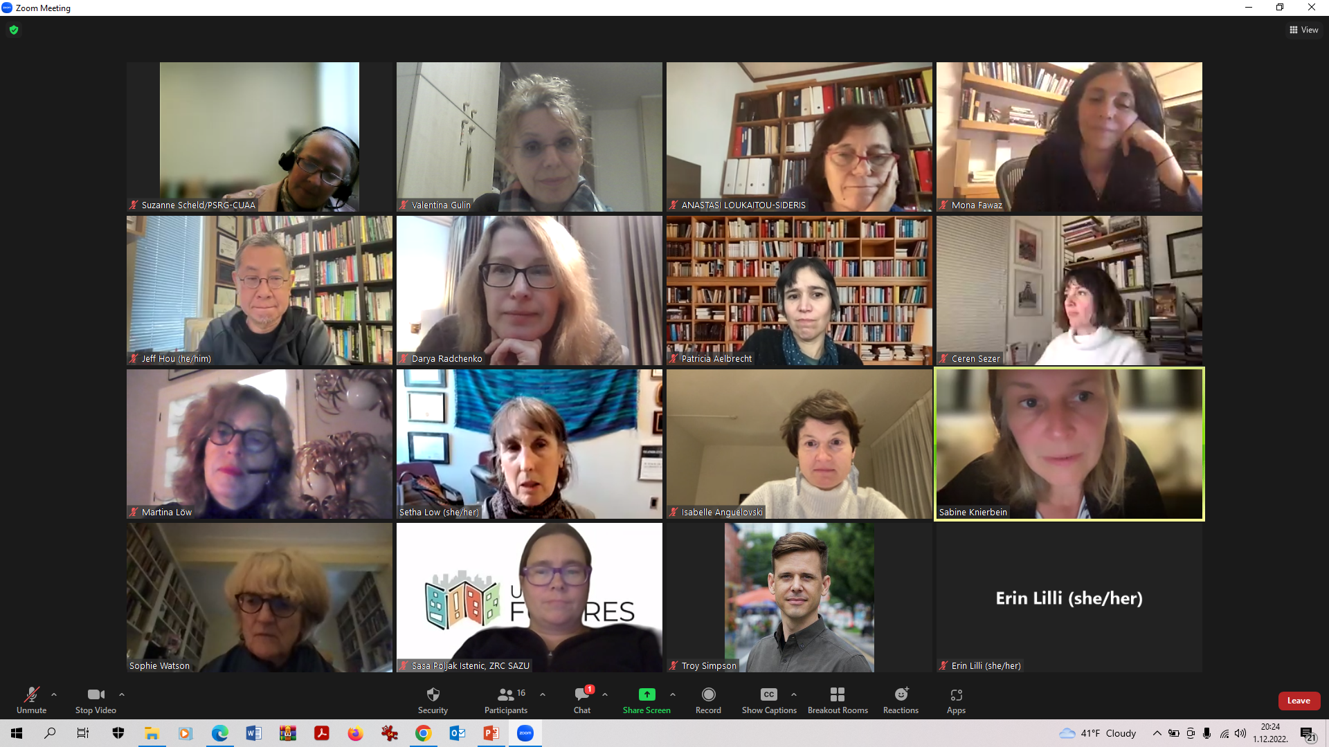 Networking of projects dealing with public spaces